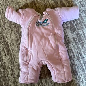 Magic Merlin sleep suit pink 3-6 months